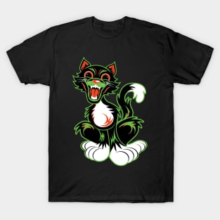 Jim8ball - Black Betty Halloween Cat T-Shirt